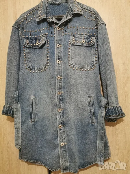 ново пролетно дънково манто, снимка 1