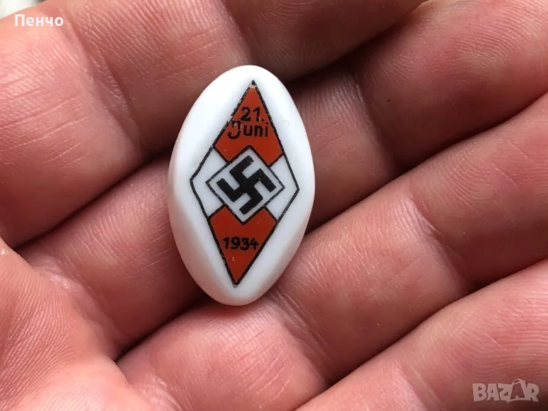 стара немска значка - WEHRMACHT - WWII - ОРИГИНАЛ, снимка 1