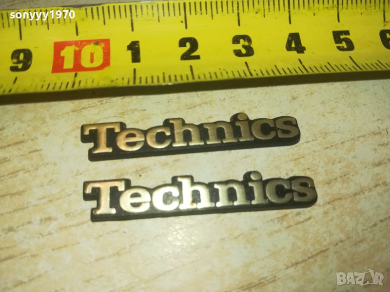 technics 2бр емблеми за аудио 4см 1206241322, снимка 1