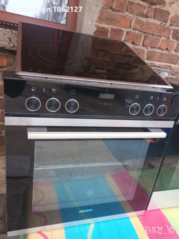 SIEMENS  ФУРНА ЗА ВГРАЖДАНЕ С КЕРАМИЧНИ КОТЛОНИ , снимка 1