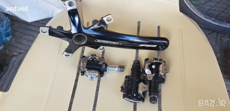 Курбел FSA Gossamer, педали автомати Shimano XT, снимка 1