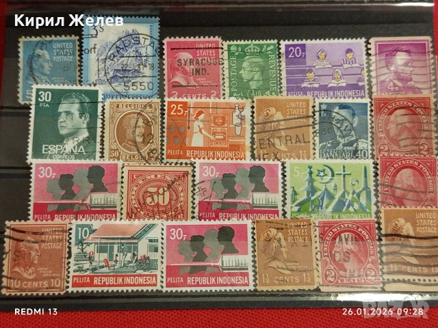 Стари пощенски марки от цял свят смесени редки за КОЛЕКЦИЯ ДЕКОРАЦИЯ 51571