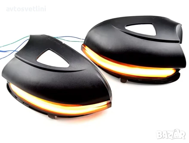 LED Динамични Бягащи Мигачи за Огледала – VW Golf 6 MK6 / GTI / R20, снимка 2 - Части - 50661408