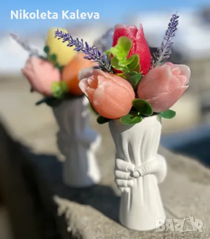 Аранжировки от глицеринов сапун, снимка 10 - Изкуствени цветя - 47968913