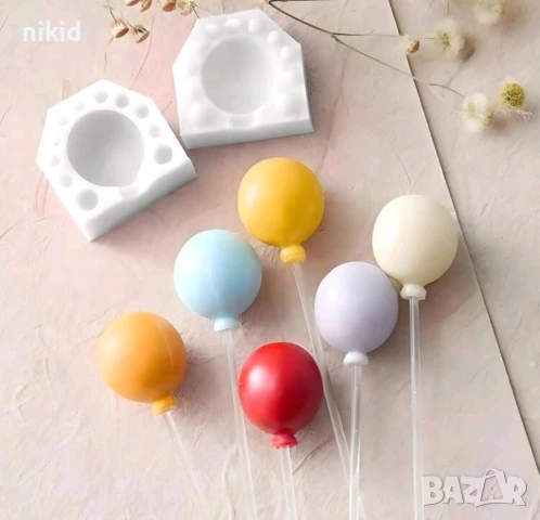 3D 2 части балон топче силиконов молд форма за близалка близалки Lollipop