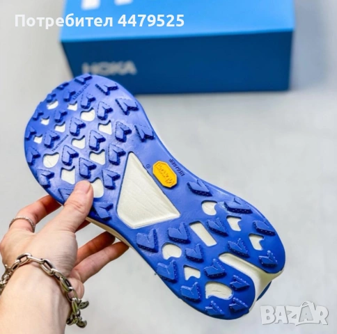 Мъжки маратонки за бягане HOKA Tecton X 3 black blue, снимка 6 - Маратонки - 53359068