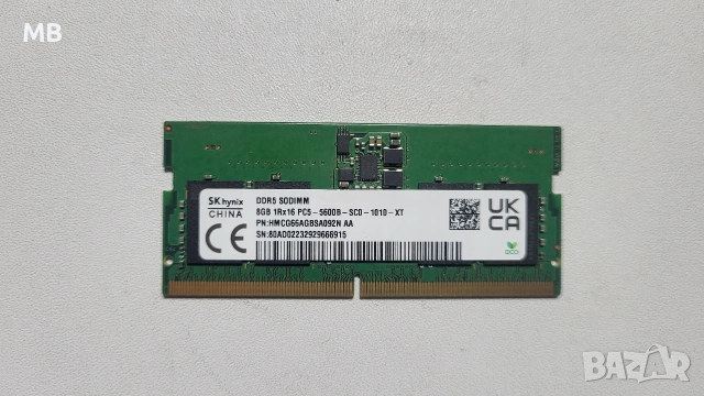 DDR5 SODIMM 8GB PC5-5600B памет за лаптоп