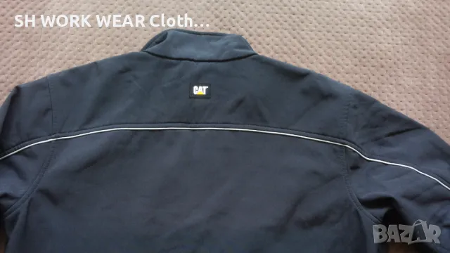 CATERPILAR Softshell Work Jacket размер XL работна горница вятъроустойчива W4-218, снимка 5 - Суичъри - 46888831