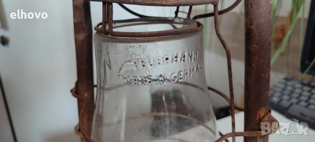 Стар немски газен фенер FEUERHAND, снимка 5 - Антикварни и старинни предмети - 45233896
