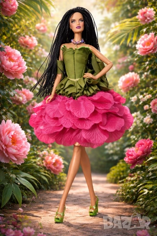 Разкошна модна кукла с дизайнерска рокля