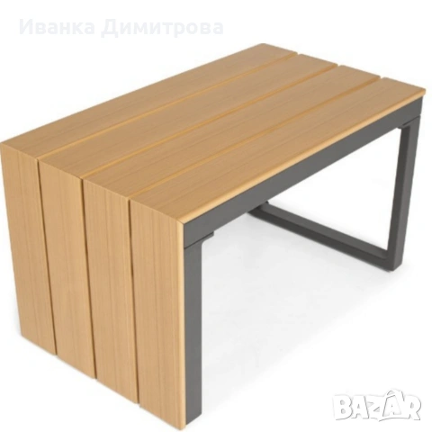 Градински комплект KANZA - модулен ъглов диван от алуминий с удобни възглавници и маса, снимка 7 - Градински мебели, декорация  - 53330736