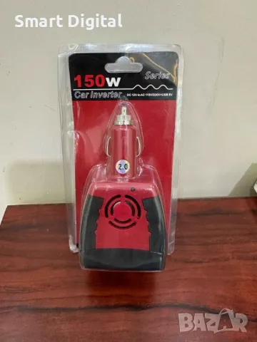 Инвертор на напрежение от 12V на 220V / 150W + USB 5V