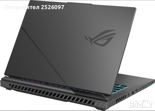 ASUS ROG G16/2,5K 240Hz/i7-13650HX/RTX4060 140W/32GB DDR5/1TB/Гаранция, снимка 6 - Лаптопи за игри - 52420422