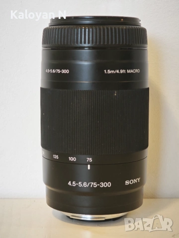 Обектив Sony SAL 75-300mm f/4.5-5.6, снимка 4 - Обективи и филтри - 53375283