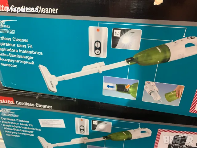 MAKITA CL117FDX4 Акумулаторна прахосмукачка 12 V 2 Ah 1 м3/мин, снимка 5 - Прахосмукачки - 50273323