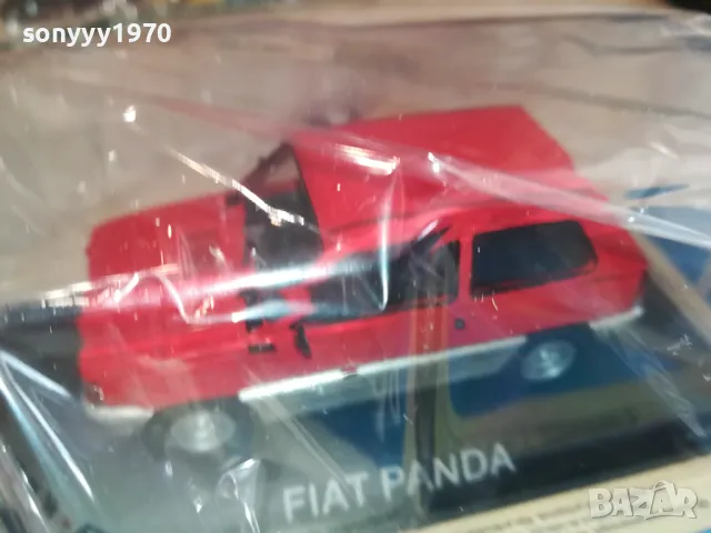 FIAT PANDA RED METAL CAR 2504251619, снимка 4 - Колекции - 50034767