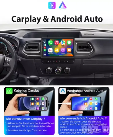 Мултимедия за Renault Master 2 3 4, Opel Movano, Nissan NV400, Android, Навигация, Двоен дин, плеър, снимка 9 - Аксесоари и консумативи - 50046986