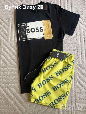 Комплект тениска и шорти Hugo Boss , снимка 12 - Спортни дрехи, екипи - 50425786
