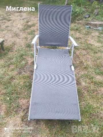 Сгъваем алуминиев стол шезлонг, снимка 3 - Къмпинг мебели - 51170402