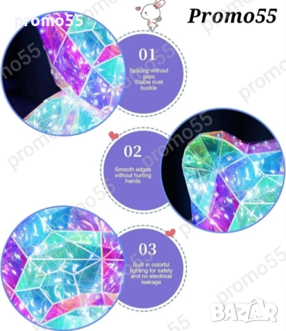 Светещо Мече със Сърце 3D в Луксозна Кутия с Панделка, снимка 6 - Други - 52343840