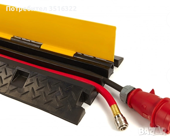 Рампа ограничителен праг на скорост с канал за кабели, 100 см , снимка 4 - Друго търговско оборудване - 52856454