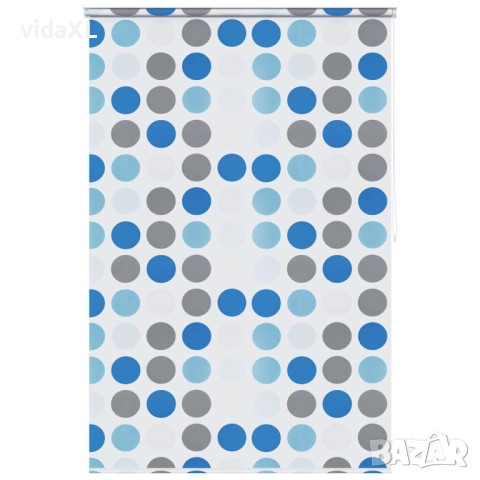 vidaXL Ролетна щора за баня, 140x240 см, кръгове(SKU:142856), снимка 1