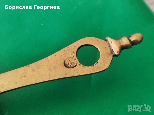 Стар турски месингов свещник, снимка 3 - Антикварни и старинни предмети - 51188209