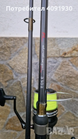 Комплект прътове с макари плюс калъф , снимка 6 - Въдици - 53955885