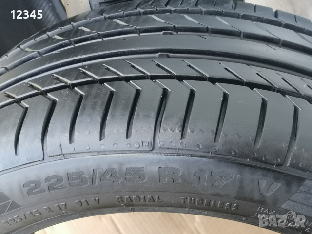 225/45R17 continental dot2022 7,8mm грайфер-№786, снимка 11 - Гуми и джанти - 45054390