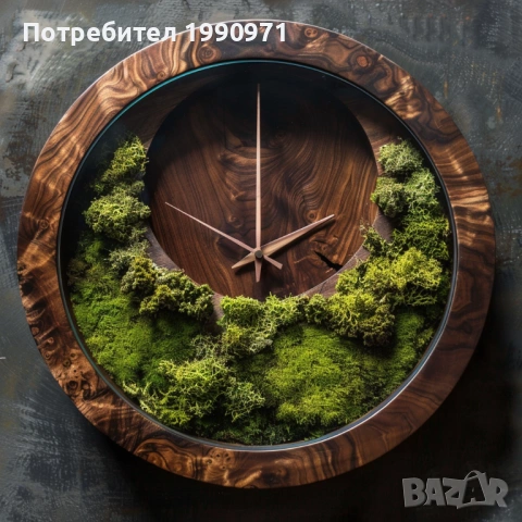 Стенен декор - пано. Ествествена дървесина с исландски мъх. Изработка по поръчка., снимка 10 - Декорация за дома - 53726848