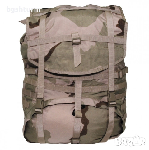 Заглавие: Оригинална Военна Раница САЩ - MOLLE II Large Rucksack (3-Color Desert), снимка 2 - Раници - 53839495