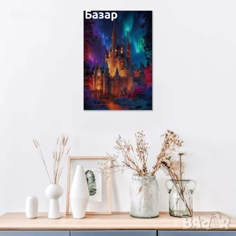 Нов Дървен пъзел за възрастни деца 300 части – замък под звездно небе , снимка 3 - Пъзели - 53679863