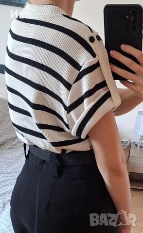 Топ Massimo Dutti нов с етикет, снимка 8 - Тениски - 53696382