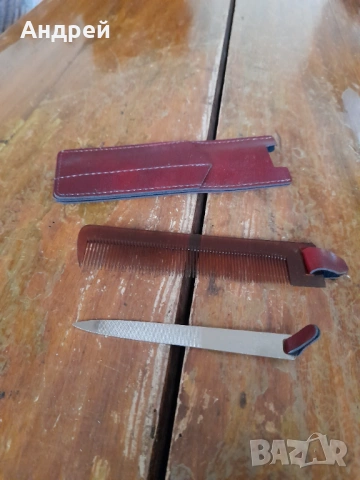 Стар несесер,гребенче,пила за нокти, снимка 4 - Други ценни предмети - 53351014