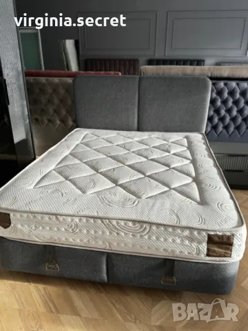 Тапицирано легло с матрак, снимка 8 - Спални и легла - 49769460