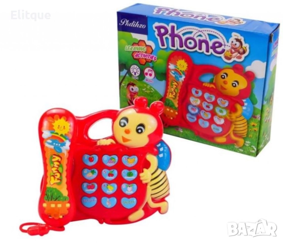 Интерактивна играчка „Музикален телефон Пчела“ – Образователно забавление за деца, снимка 4 - Други - 52786642