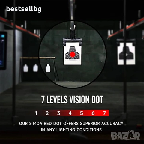 Малък бързомер SIG SAUER прицел мерник за лов пушка еърсофт пистолет пикатини стойка релса 2MOA 1x, снимка 6 - Оборудване и аксесоари за оръжия - 54110049