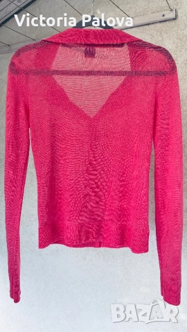 Ленена жилетка GLÜCKSFALL цвят фуксия, снимка 9 - Жилетки - 52978421