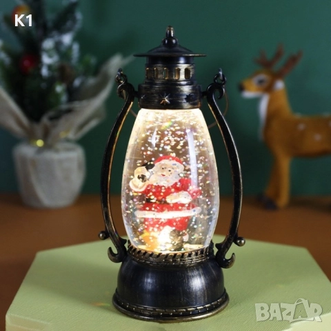 Коледна лампа с Дядо Коледа 14х7