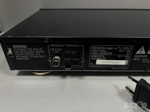 Прецизен аудио компонентен / AM-FM Стерео Тунер DENON TU-260L II, снимка 10 - Ресийвъри, усилватели, смесителни пултове - 53230580