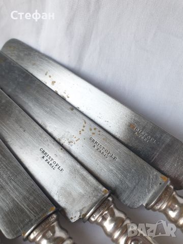 Комплект посребрени ножове - Christofle, снимка 4 - Антикварни и старинни предмети - 45846526
