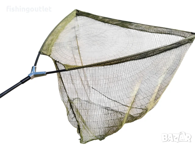 Шаранджийски кеп 100х100см с дръжка 180см от две части, снимка 6 - Такъми - 51078735