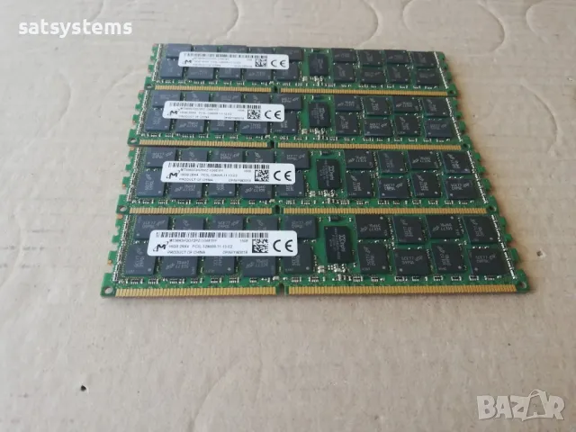 РАМ Памет MT36KSF2G72PZ-1G6E1FF, Micron Kit 4x16GB PC3-12800R (DDR3-1600) Registered ECC, снимка 2 - RAM памет - 47967674