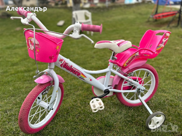 Детско колело 14”за момиче Dino Bike Unicorn, снимка 3 - Велосипеди - 45023001