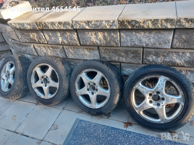 Гуми 16 цола с джанти за Мрцедес С клас W203 В203 205/55/16 7Jx16H2, снимка 2 - Гуми и джанти - 52456410