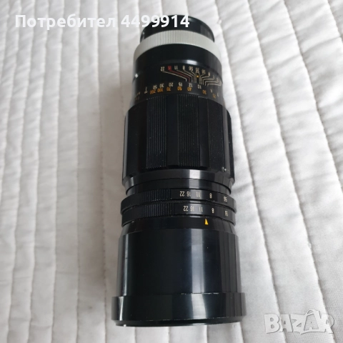 Обектив Konica HEXANON 200mm F/3.5 с фиксирано фокусно, снимка 3 - Обективи и филтри - 52570869