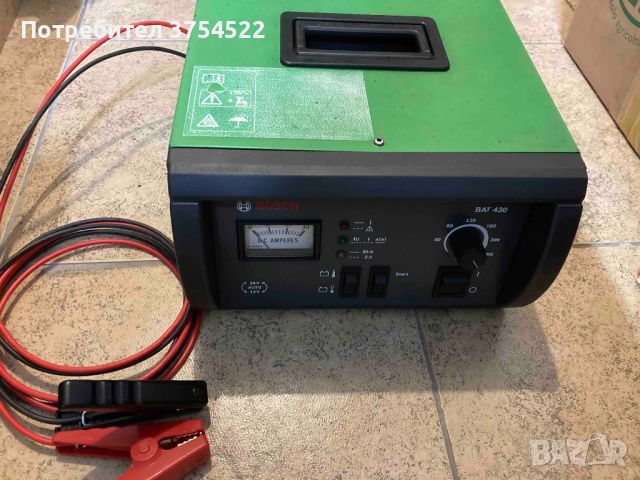 Електронно зарядно устройство Bosch BAT 430 / 230V /, снимка 1 - Аксесоари и консумативи - 45573052