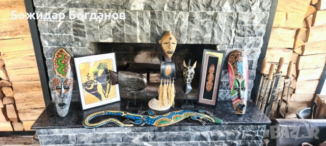 Декорация за дом маски туземец жираф гущер