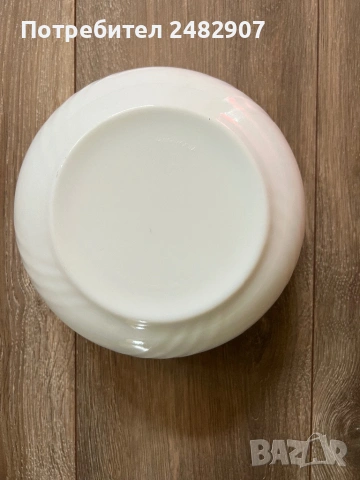 Бяла купа за салата, снимка 8 - Чинии - 53690846
