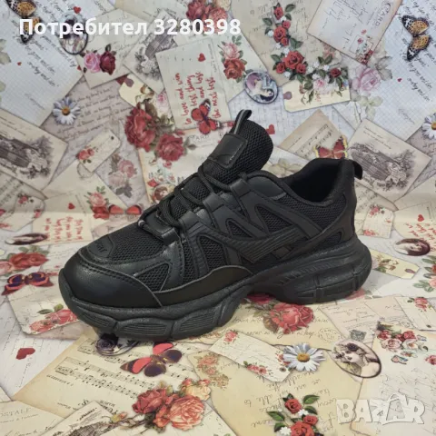 Модни дамски маратонки в черен цвят модел: 6920 black, снимка 4 - Маратонки - 47076584